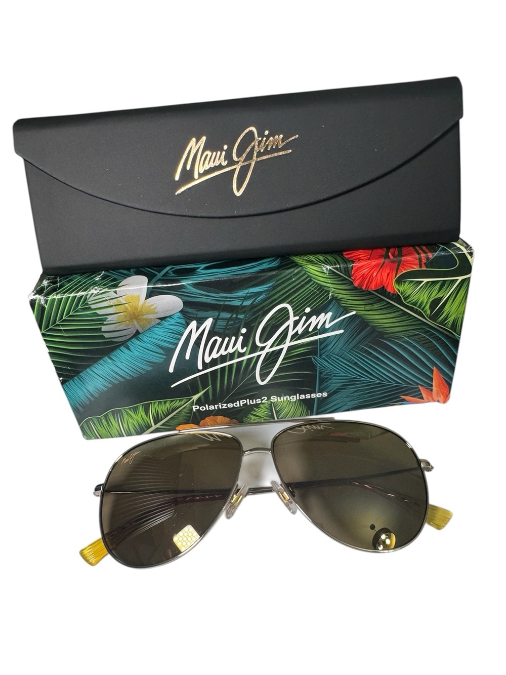 NWT Maui Jim Polarized Aviator Sunglasses